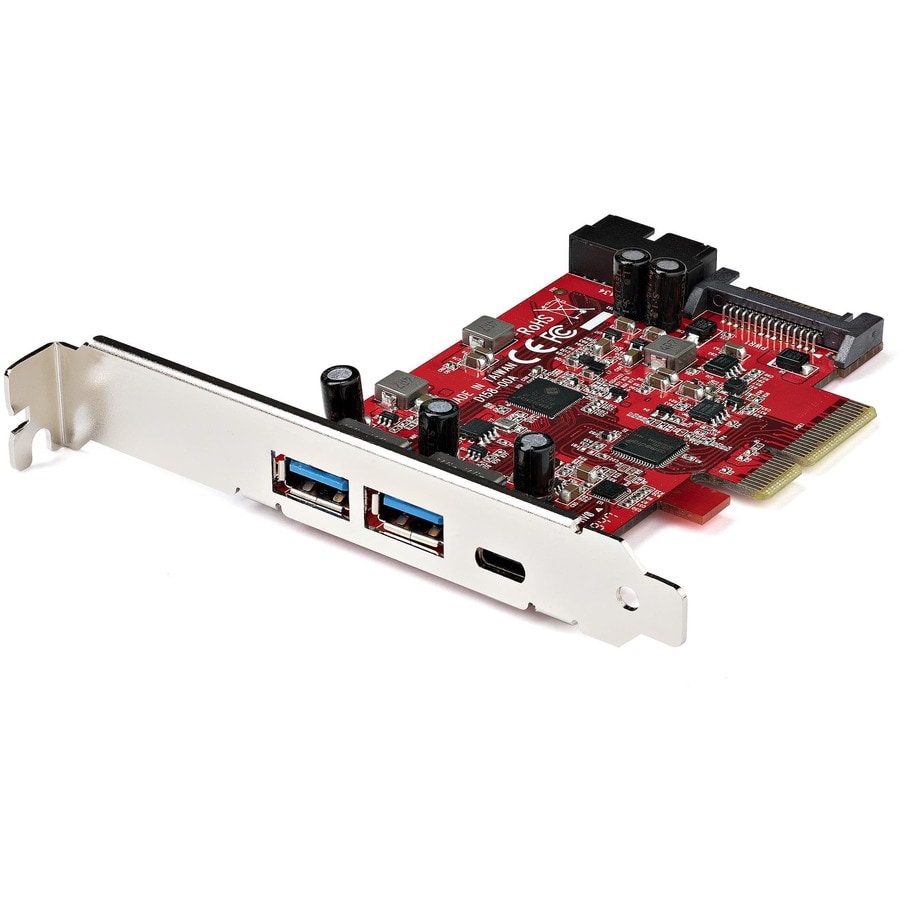 StarTech.com 5-Port USB PCIe Card - 10Gbps USB 3.1 Gen 2 PCIe Card - 1 USB-C/2 USB-A/Internal Header