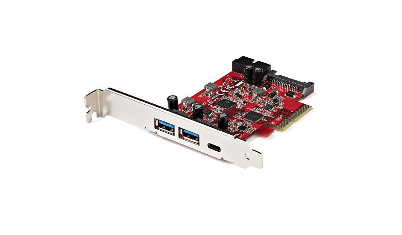 StarTech.com 5-Port USB PCIe Card - 10Gbps USB 3.1 Gen 2 PCIe Card - 1 USB-C/2 USB-A/Internal Header