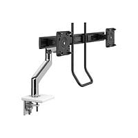 Humanscale M8.1 - mounting kit - for 2 LCD displays - polished aluminum wit