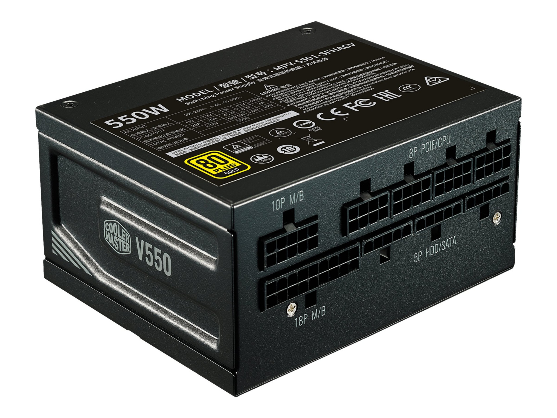 Cooler Master V Series V550 SFX Gold - power supply - 550 Watt