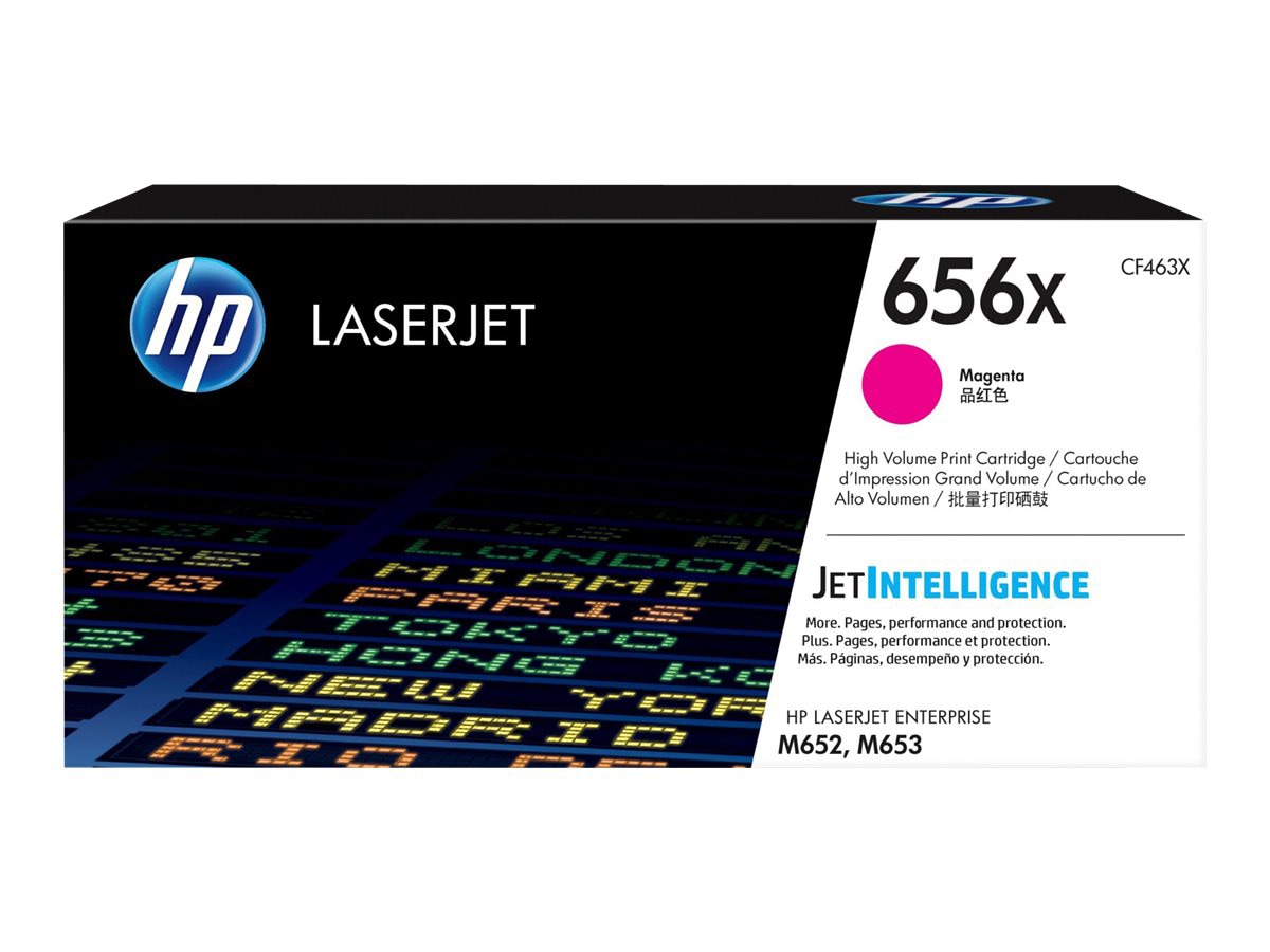 HP 656X - High Yield - magenta - original - LaserJet - toner cartridge (CF463X)