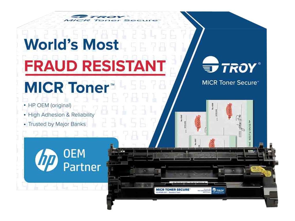 TROY MICR Toner Secure - black - original - MICR toner cartridge (alternative for: HP CF258A)