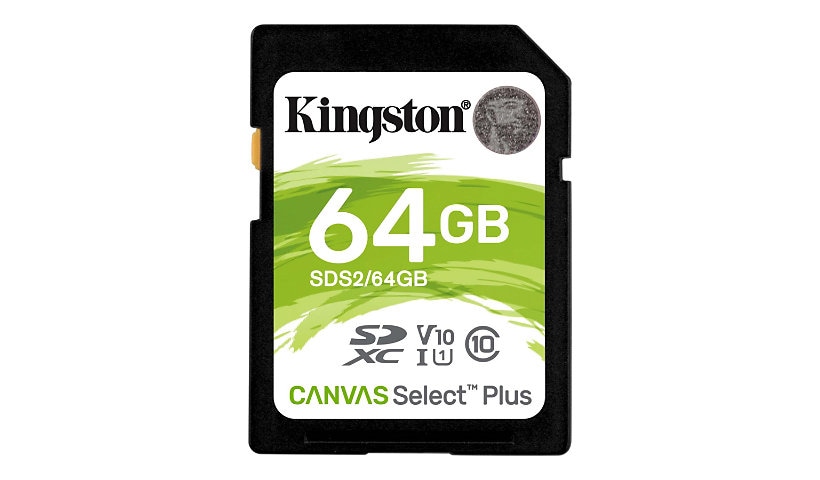 Kingston Canvas Select Plus - carte mémoire flash - 64 Go - SDXC UHS-I