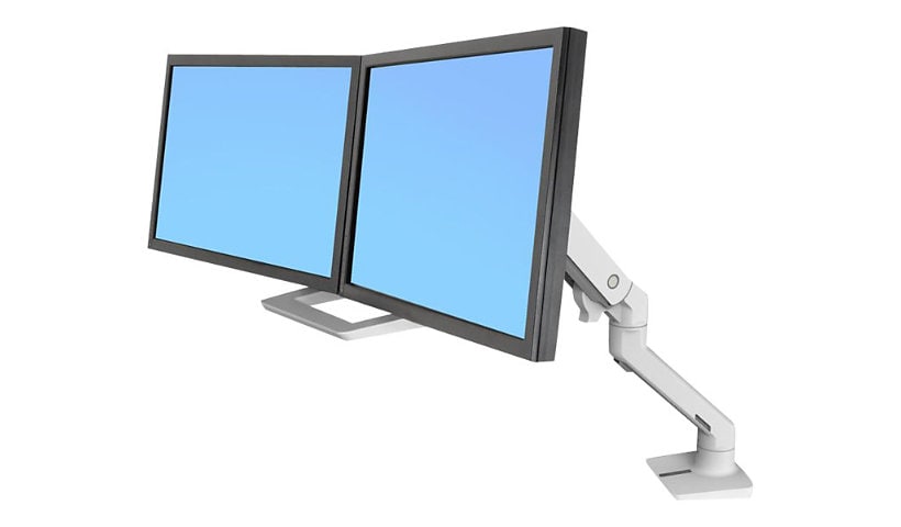 Ergotron HX Desk Dual Monitor Arm - mounting kit - for 2 LCD displays