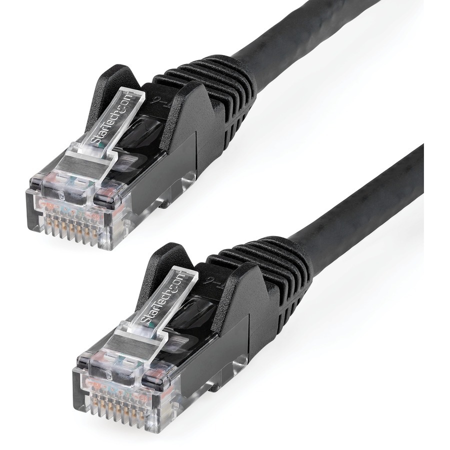 StarTech.com 25ft Black CAT6 Cable - LSZH Gigabit Ethernet Cable - Snagless