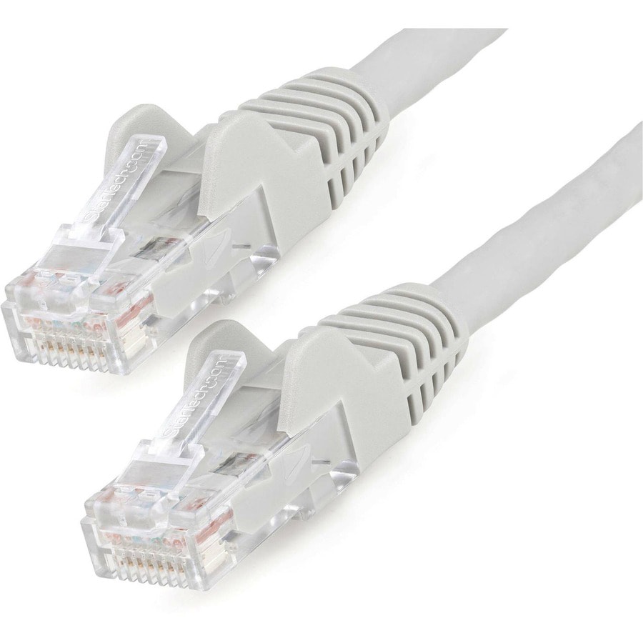 StarTech.com 7ft Gray CAT6 Cable - LSZH Gigabit Ethernet Cable - Snagless CAT6 Patch Cord Network Cable - M/M