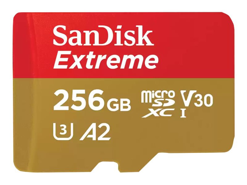 SanDisk Extreme - flash memory card - 256 GB - microSDXC UHS-I