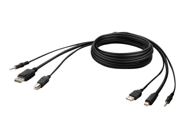 Belkin Secure KVM Combo Cable - video / USB / audio cable - TAA Compliant -