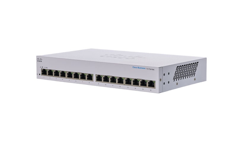 Cisco Business 110 Series 110-16T - commutateur - 16 ports - non géré - Montable sur rack