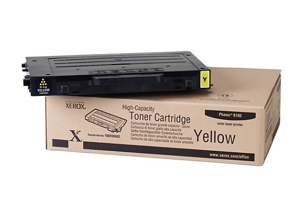 Xerox Yellow High Yield Capacity toner for Phaser 6100