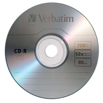 Verbatim CD-R Discs - 700MB/80min - 100 Pack Spindle