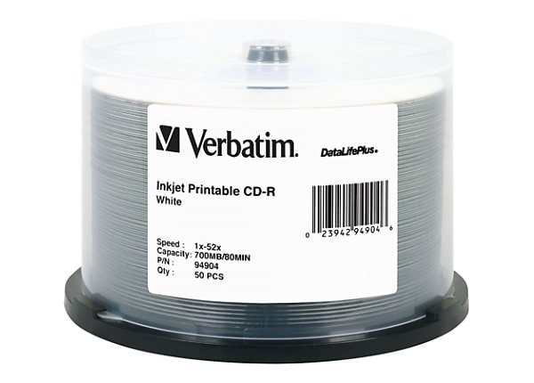 VERBATIM 50PK CD-R 52X SPINDLE