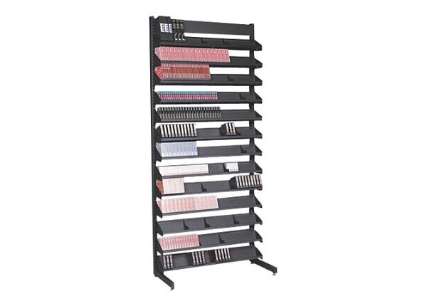 TURTLE 24 SHELF FLOOR STEEL RACK