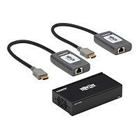 Tripp Lite HDMI over Cat6 Extender Kit, Splitter/2x Pigtail Receivers 2-Port- 4K 60 Hz, HDR, 4:4:4, PoC, 230 ft. (70.1