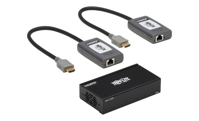 Tripp Lite HDMI over Cat6 Extender Kit, Splitter/2x Pigtail 2-Port- 4K 60 Hz, HDR, 4:4:4, PoC, 230 ft. (70.1 - - Audio & Video Cables - CDW.com