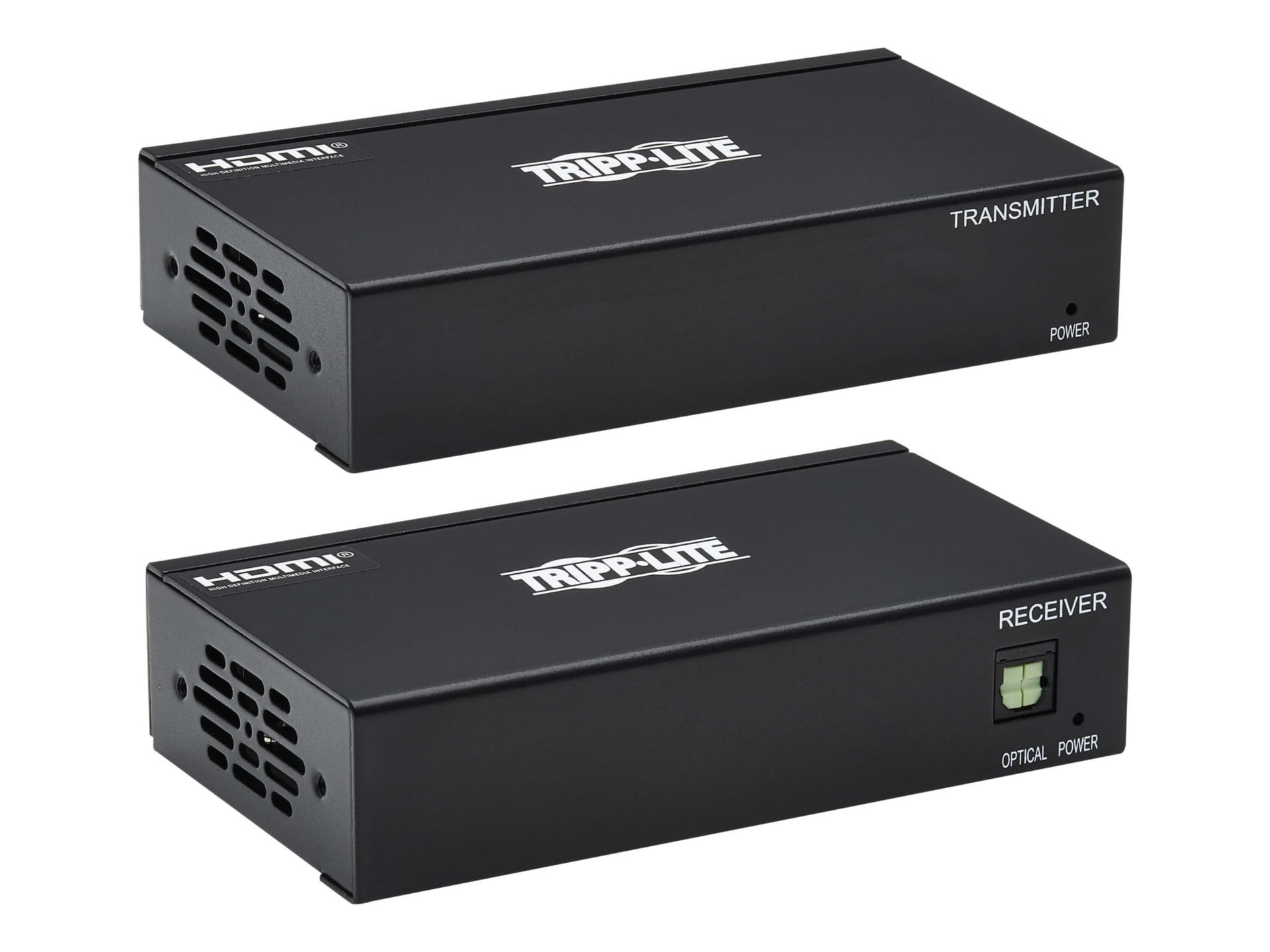 Eaton Tripp Lite Series HDMI over Cat6 Extender Kit, 2-Port Transmitter/Receiver - 4K 60 Hz, HDR, 4:4:4, PoC, 230 ft.