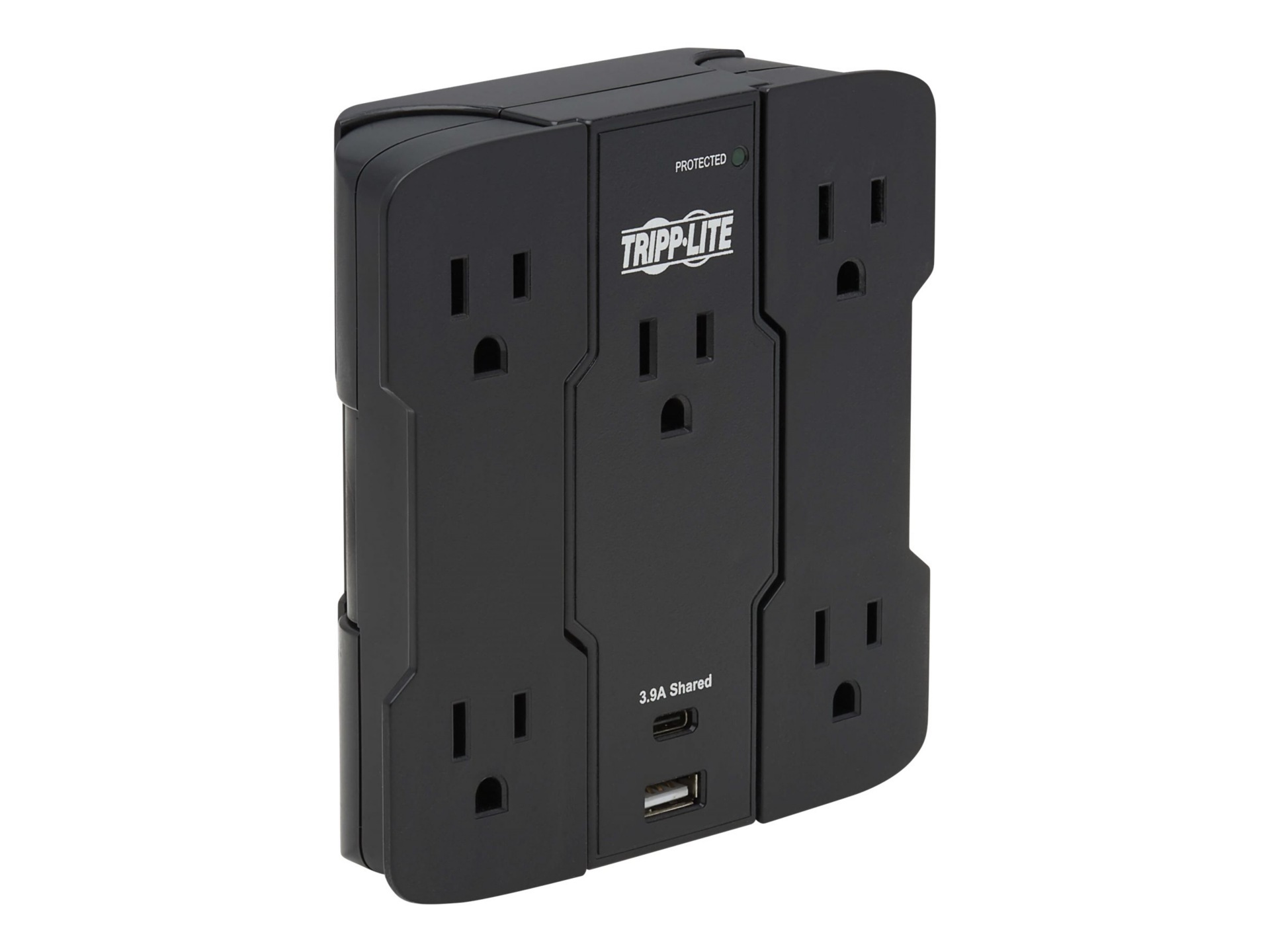 Tripp Lite Safe-IT Surge Protector 5-Outlet USB-A/USB C 5-15P Antimicrobial