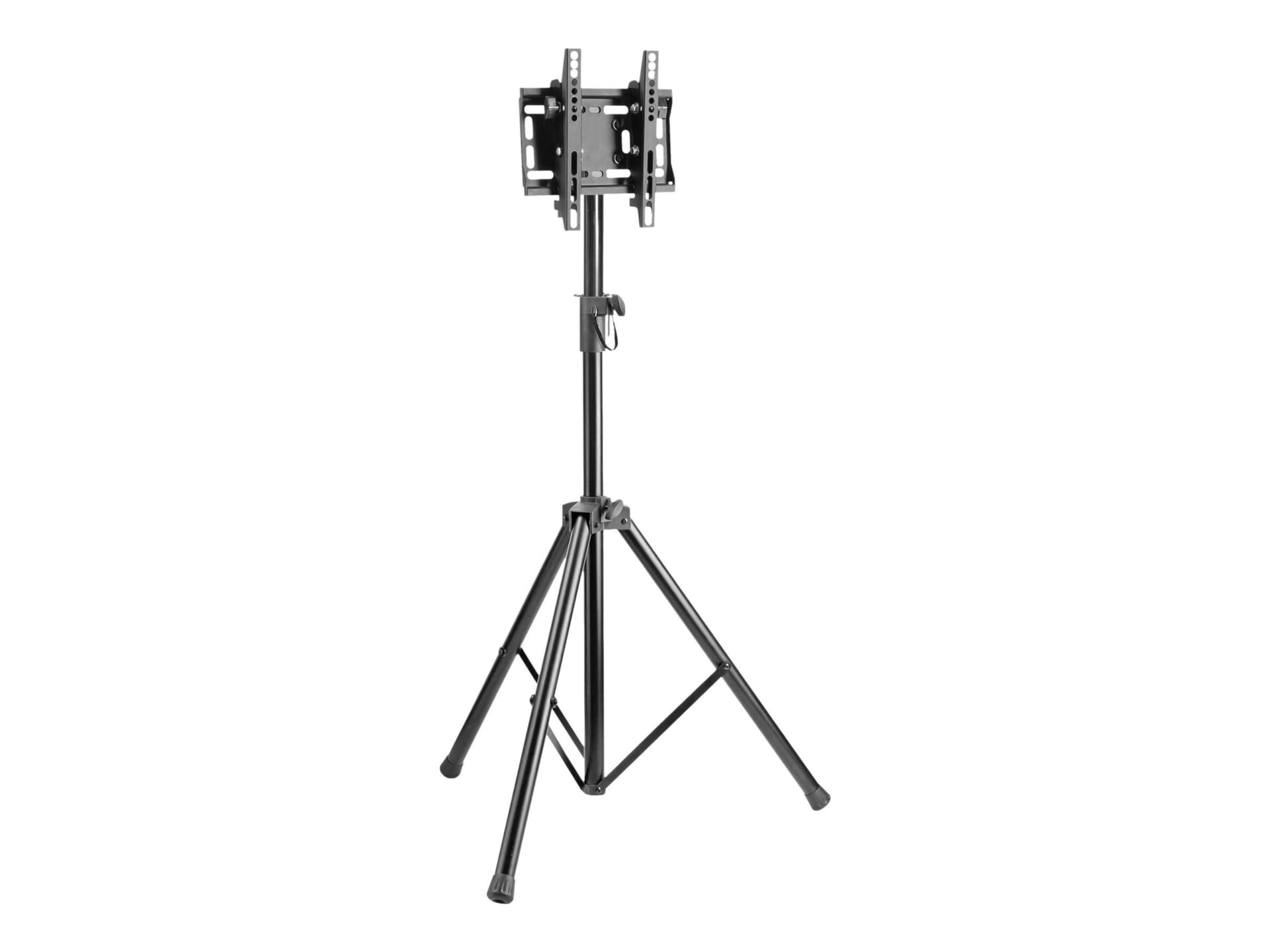 Tripp Lite Portable TV Monitor Digital Signage Stand Tripod 23-42in Display - stand - portable - for flat panel - black