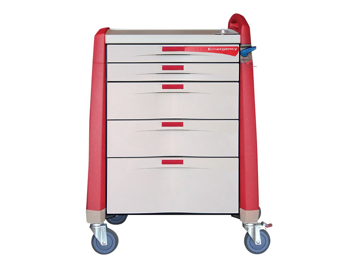 Capsa Healthcare Avalo Series Emergency - Intermediate Height - cart - red