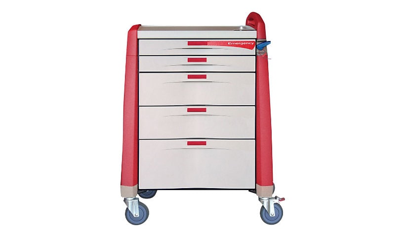 Capsa Healthcare Avalo Series Emergency - Intermediate Height - cart - red