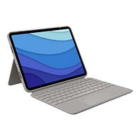 Logitech Combo Touch - keyboard and folio case - with trackpad - sand