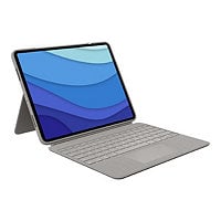 Logitech Combo Touch for iPad Pro 12.9-inch (5th and 6th gen) - keyboard and folio case - with trackpad - sand