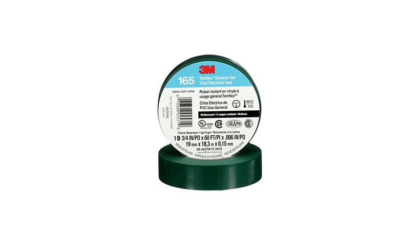 3M Temflex General Use 165 electrical insulation tape - 0.75 in x 60 ft - g