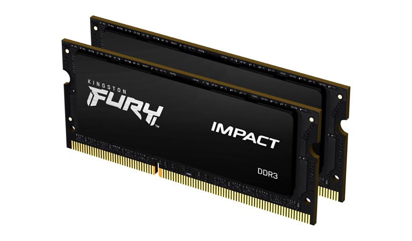 Kingston FURY Impact - DDR3L - kit - 16 GB: 2 x 8 GB - SO-DIMM 204-pin - 16