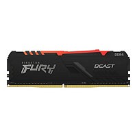Kingston FURY Beast RGB - DDR4 - kit - 128 GB: 4 x 32 GB - DIMM 288-pin - 2