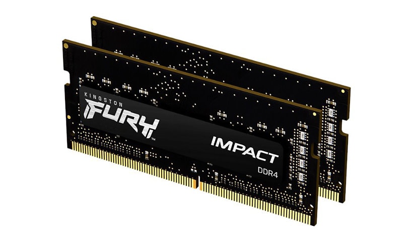 Kingston FURY Impact - DDR4 - kit - 16 GB: 2 x 8 GB - SO-DIMM 260-pin - 266