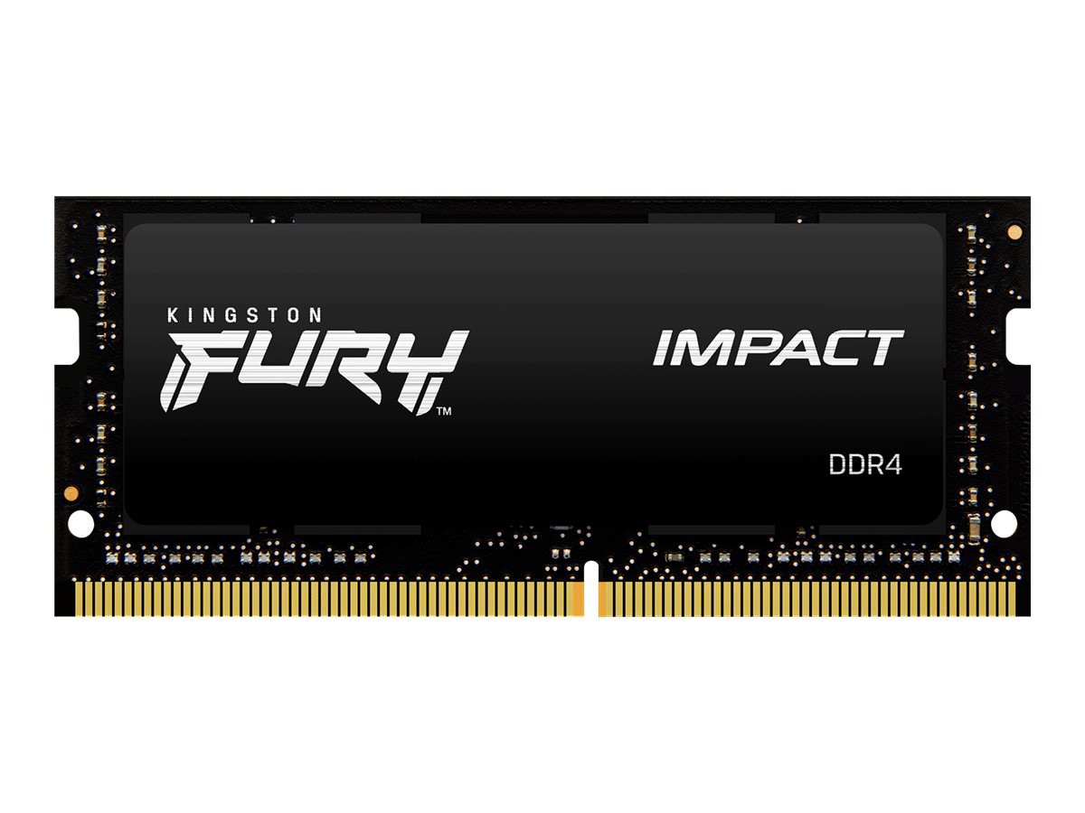 Kingston FURY Impact - DDR4 - module - 16 GB - SO-DIMM 260-pin - 2666 MHz / PC4-21300 - unbuffered