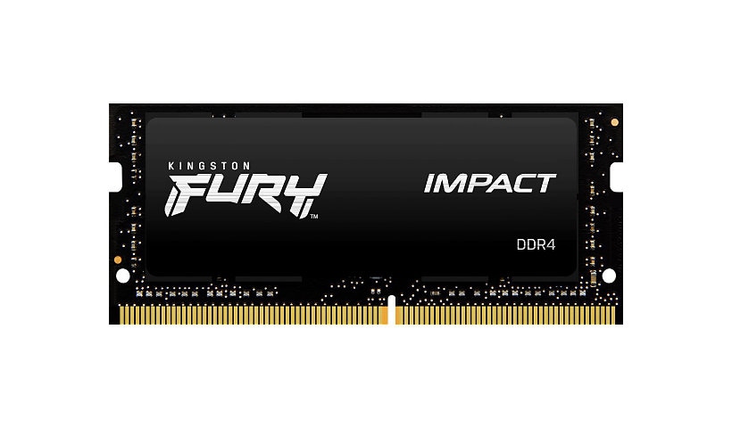Kingston FURY Impact - DDR4 - module - 16 GB - SO-DIMM 260-pin - 2666 MHz / PC4-21300 - unbuffered