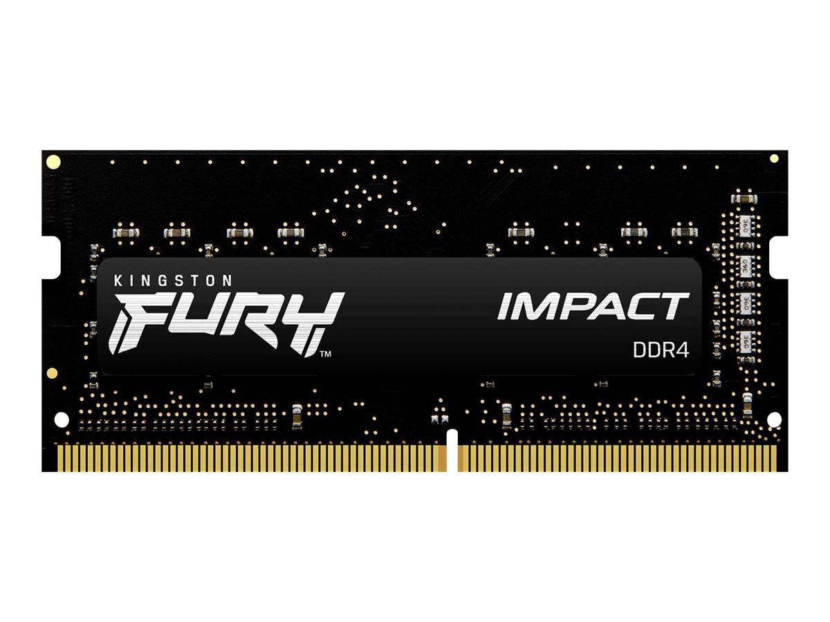 Kingston FURY Impact - DDR4 - kit - 32 GB: 2 x 16 GB - SO-DIMM 260-pin - 26
