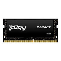 Kingston FURY Impact - DDR4 - kit - 32 GB: 2 x 16 GB - SO-DIMM 260-pin - 2666 MHz / PC4-21300 - unbuffered