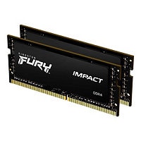 Kingston FURY Impact - DDR4 - kit - 64 GB: 2 x 32 GB - SO-DIMM 260-pin - 26
