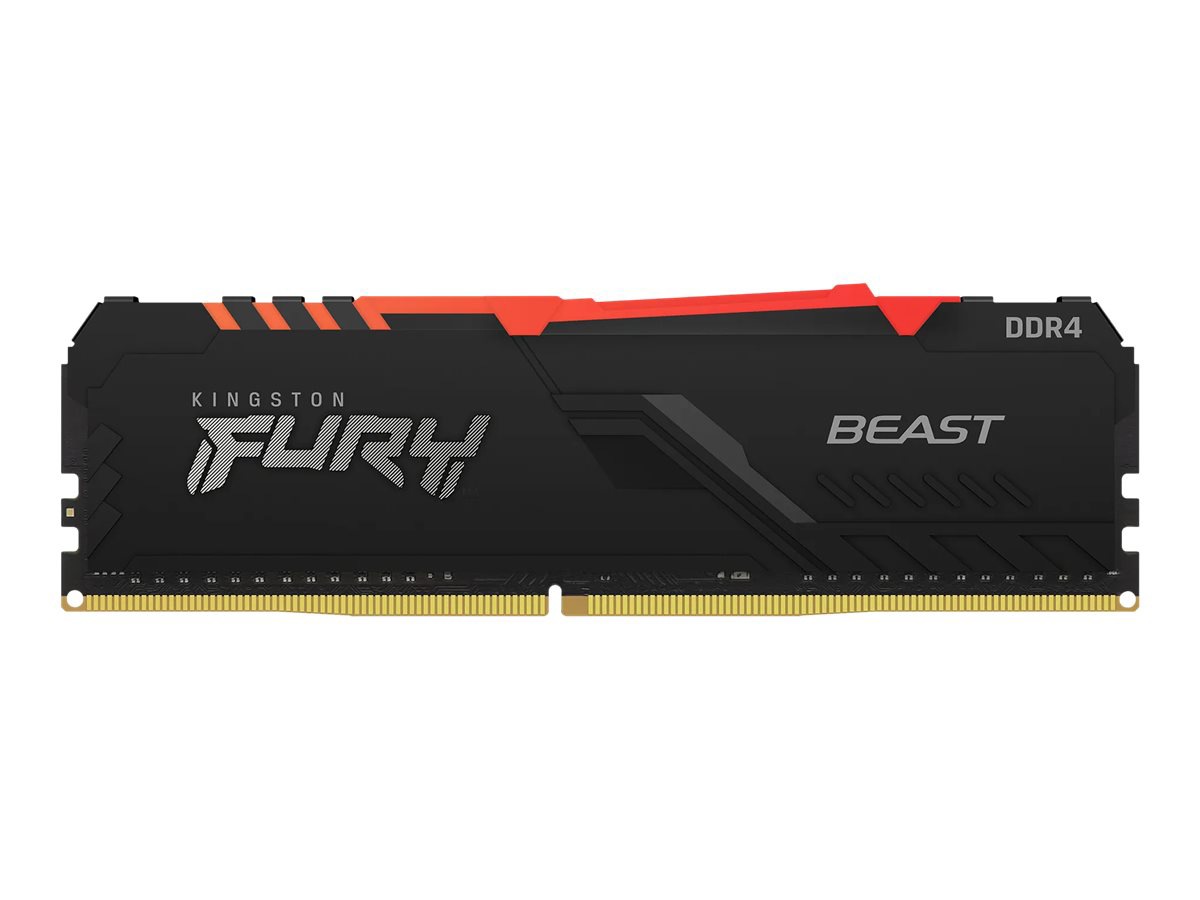 Kingston FURY Beast RGB - DDR4 - kit - 64 GB: 2 x 32 GB - DIMM 288-pin -  3200 MHz / PC4-25600 - unbuffered