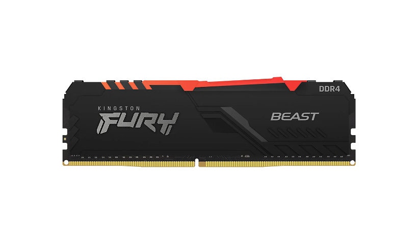 Kingston FURY Beast RGB - DDR4 - kit - 64 GB: 2 x 32 GB - DIMM 288-pin - 3200 MHz / PC4-25600 - unbuffered