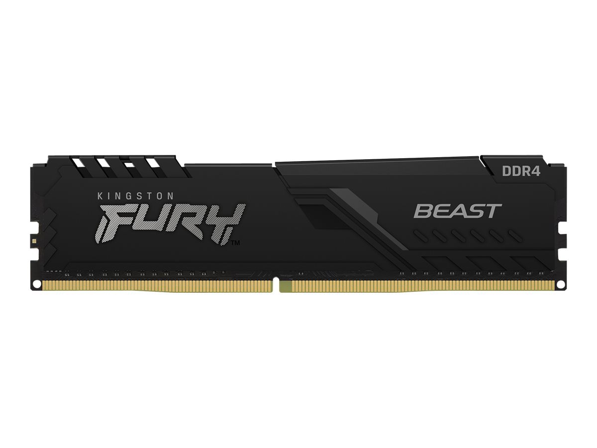 Kingston FURY Beast - DDR4 - kit - 16 GB: 2 x 8 GB - DIMM 288-pin - 1600 MHz / PC4-25600 - unbuffered