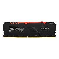 Kingston FURY Beast RGB - DDR4 - kit - 64 GB: 4 x 16 GB - DIMM 288-pin - 32