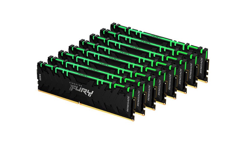 Kingston FURY Renegade RGB - DDR4 - kit - 256 GB: 8 x 32 GB - DIMM 288-pin