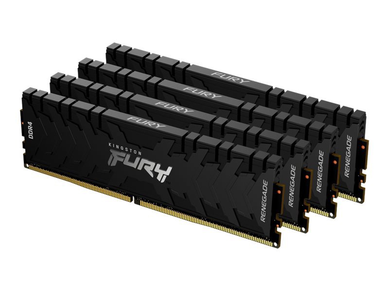 Kingston FURY Renegade - DDR4 - kit - 128 GB: 4 x 32 GB - DIMM 288-pin - 3200 MHz / PC4-25600 - unbuffered
