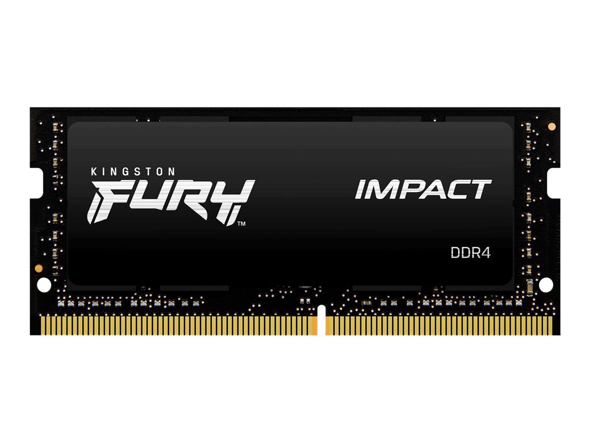 Kingston FURY Impact - DDR4 - module - 16 GB - SO-DIMM 260-pin - 3200 MHz / PC4-25600 - unbuffered