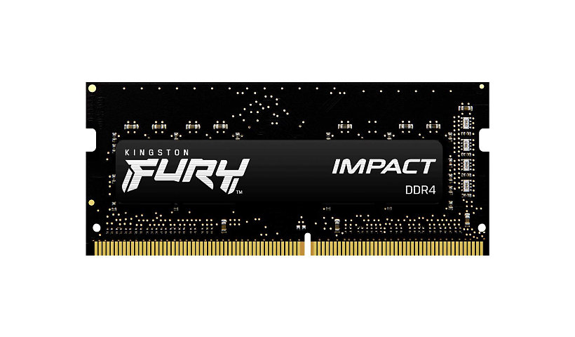 Kingston FURY Impact - DDR4 - module - 32 GB - SO-DIMM 260-pin - 3200 MHz / PC4-25600 - unbuffered