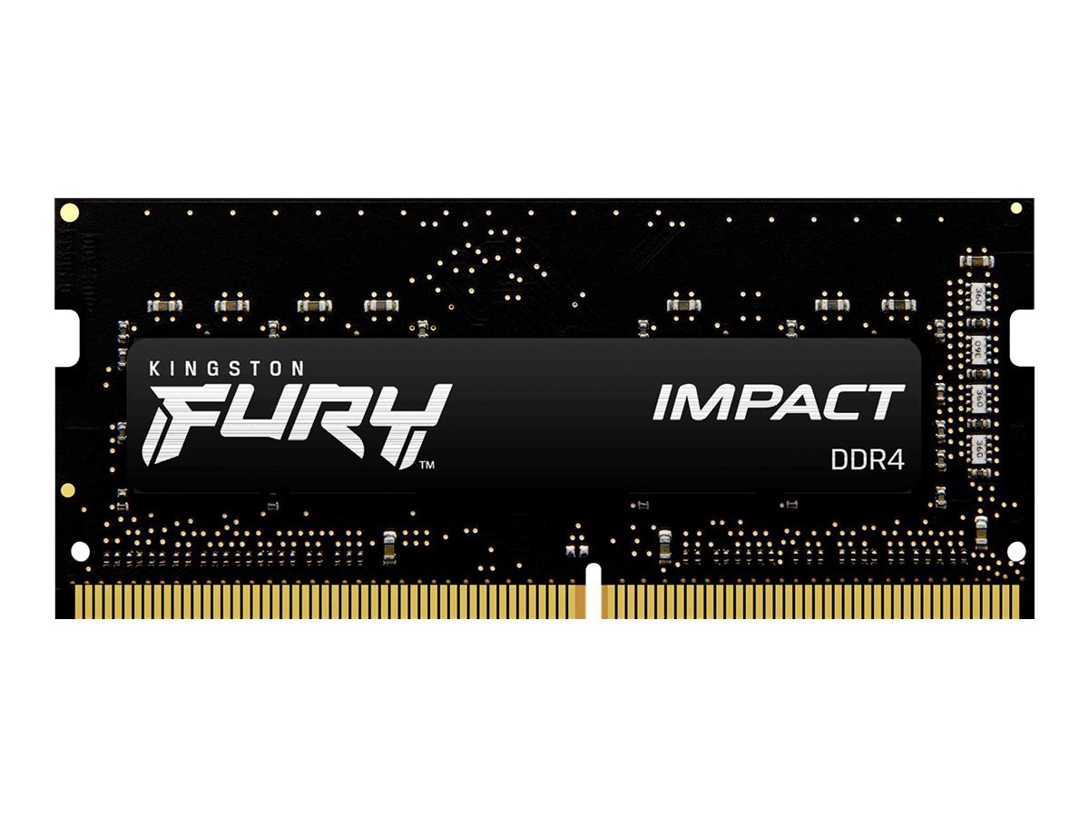 Kingston FURY Impact - DDR4 - module - 8 GB - SO-DIMM 260-pin - 3200 MHz / PC4-25600 - unbuffered
