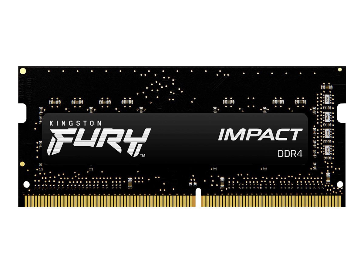 Kingston FURY Impact - DDR4 - kit - 32 GB: 2 x 16 GB - SO-DIMM 260-pin -  3200 MHz / PC4-25600 - unbuffered