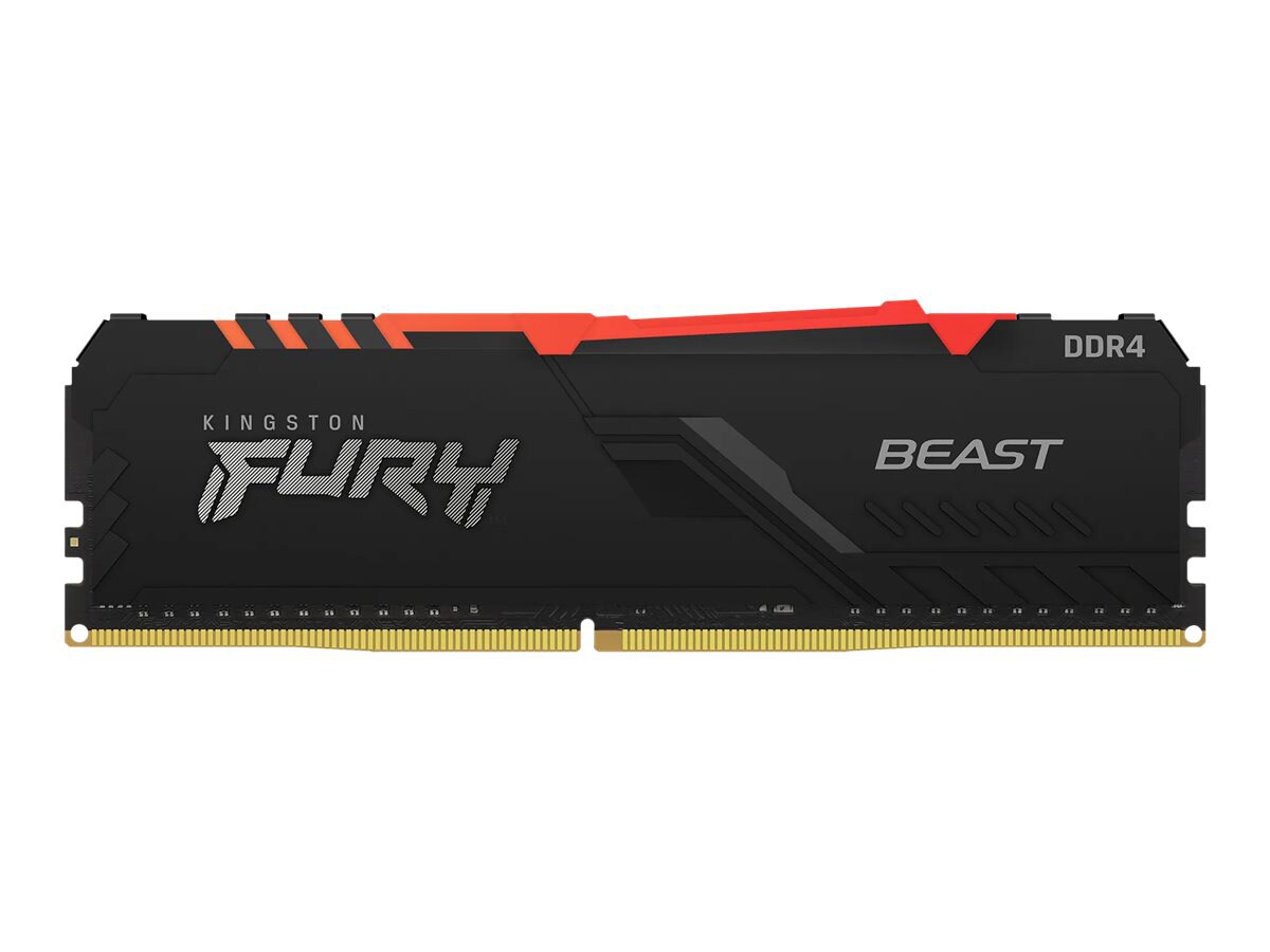 Kingston FURY Beast RGB - DDR4 - kit - 128 GB: 4 x 32 GB - DIMM 288-pin - 3