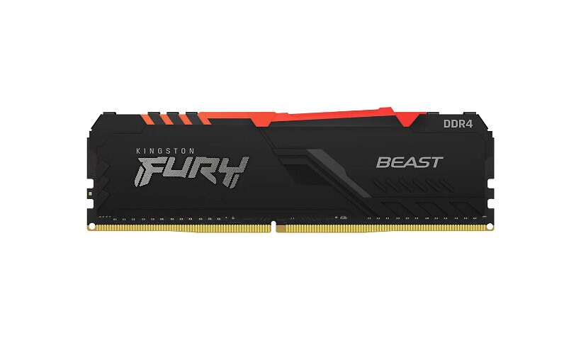 Kingston FURY Beast RGB - DDR4 - module - 8 GB - DIMM 288-pin - 3733 MHz /