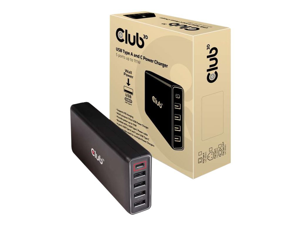 Club 3D CAC-1903 - power adapter - 111 Watt