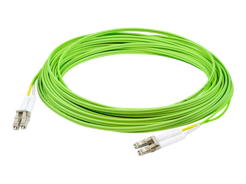 Proline 25m LC to LC Lime Green OM5 Duplex OFNR (Riser-Rated) Fiber Patch C