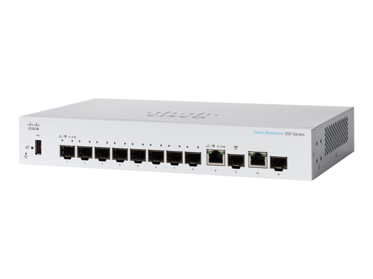 Cisco Business 350 Series CBS350-8S-E-2G - switch - 10 ports - managed - rack-mountable